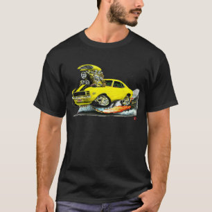 1969年のCamaro RS SSの黄色黒い車 Tシャツ