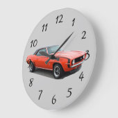 1969年のCamaro SS ラージ壁時計 (傾斜)