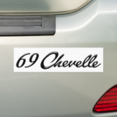 1969年のChevelleのバンパーステッカー バンパーステッカー (車上)