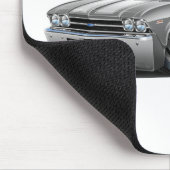 1969年のChevelleの銀白の車 マウスパッド (コーナー)