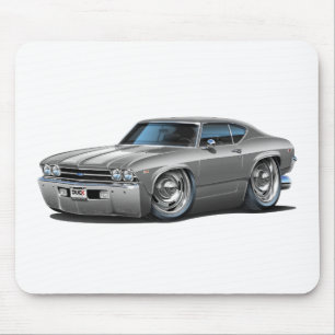 1969年のChevelleの銀白の車 マウスパッド