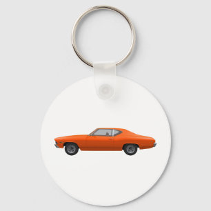 1969年のChevelle SS: オレンジ終わり キーホルダー