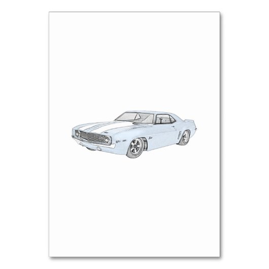 1969年のChevy Camaro テーブルナンバー (正面)