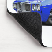 1969年のFirebirdの青いコンバーチブル マウスパッド (コーナー)