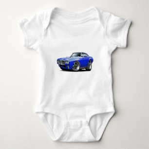 1969年のFirebirdの青車 ベビーボディスーツ