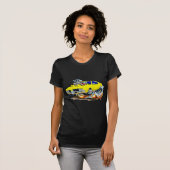 1969年のOldsのカットラスの黄色車 Tシャツ (正面フル)