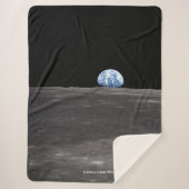 1969年アポロ11号、月の上を昇る地球 シェルパブランケット (正面)