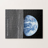 1969年アポロ11号、月の上を昇る地球 ジグソーパズル (横)