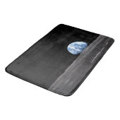 1969年アポロ11号、月の上を昇る地球 バスマット (アングル)