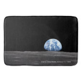 1969年アポロ11号、月の上を昇る地球 バスマット (正面)