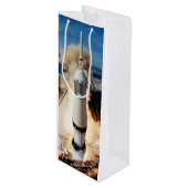 1969年アポロ・サターンVロケットの月への打ち上げ ワインギフトバッグ (正面アングル)