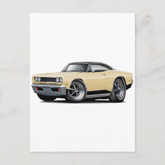 1969年コロネットRTタンブラックカー ポストカード (正面)