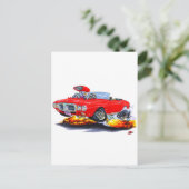 1969年ファイアバードレッドコンバーチブル ポストカード (スタンド正面)