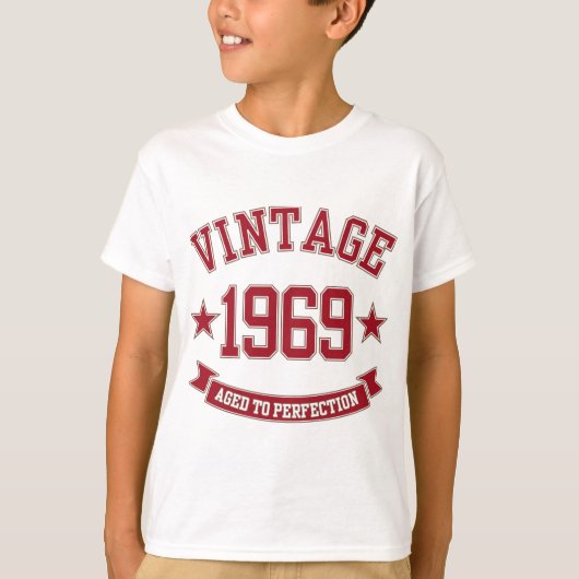 1969年ヴィンテージ完全高齢化 Tシャツ (正面)
