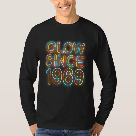 1969年以来53番目の誕生日グローヴィンテージサングラスR Tシャツ (正面)
