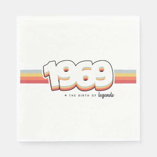 1969年伝説の誕生 スタンダードランチョンナプキン (正面)