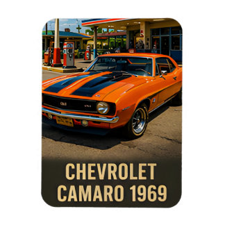 1969年型シボレー カマロ ビンテージ アメリカンマッスルカー マグネット