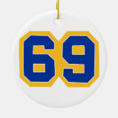 1969年帯文字のTLHSクラス セラミックオーナメント (裏面)