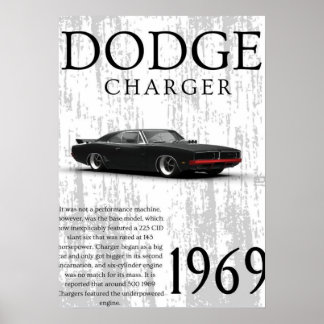 1969年式クラシックカー ポスター