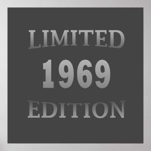 1969年生まれのヴィンテージ誕生日 ポスター (正面)