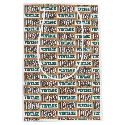 1969年生まれ中抱き枕 ミディアムペーパーバッグ (正面)