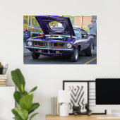 1969年紫のバラクーダのポスター ポスター (ホームオフィス)