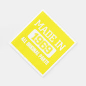 1969年製すべてのオリジナルパーツナプキン スタンダードランチョンナプキン (角)