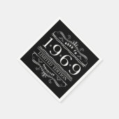 1969年限定版誕生日 スタンダードカクテルナプキン (角)