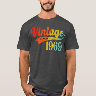 1969年1月誕生日ヴィンテージ1969年1月素晴らし Tシャツ