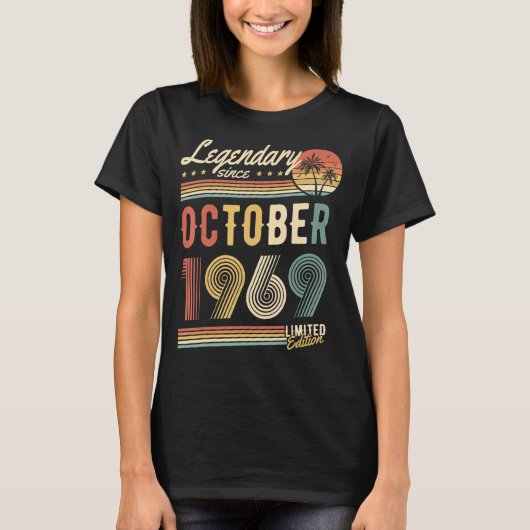 1969年10月u2013ハッピーバースデー以来の伝説的 tシャツ (正面)