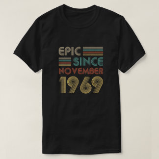 1969年11月からの叙事詩第50回誕生日贈答50年 Tシャツ