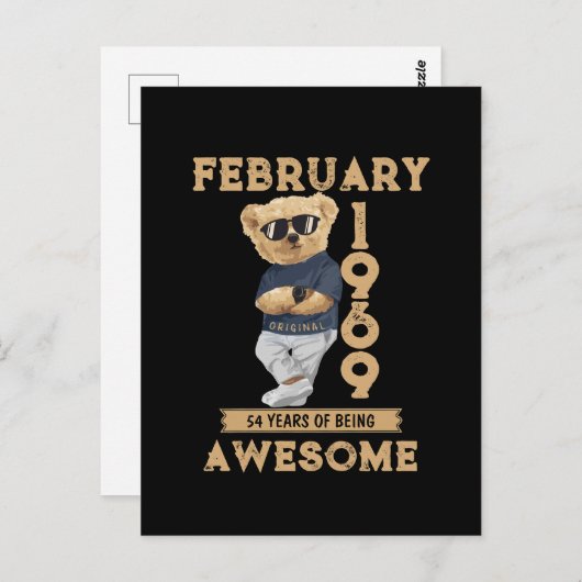 1969年2月54歳素晴らし ポストカード (正面/裏面)