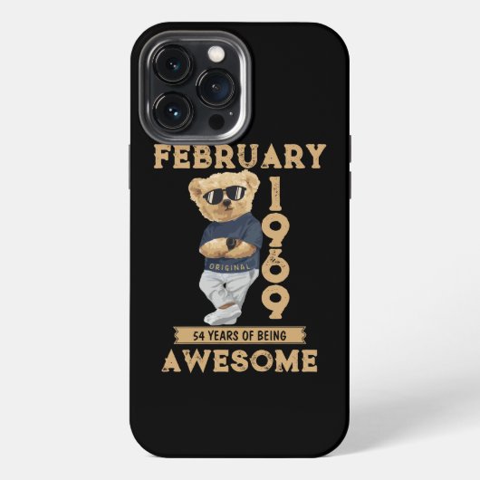 1969年2月 すばらしい54周年 iPhoneケース (裏面)