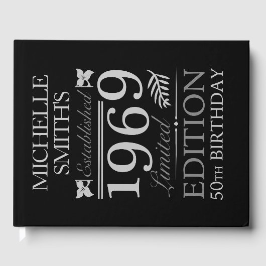 1969年50誕生日設立 ゲストブック (正面)