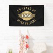 1969年50誕生日設立 横断幕 (インサイチュ)