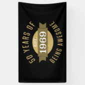 1969年50誕生日設立 横断幕 (縦)