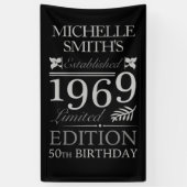 1969年50誕生日設立 横断幕 (縦)