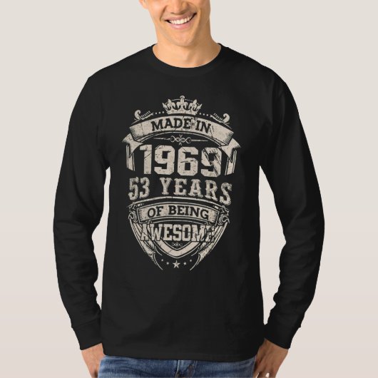 1969年53年に作られ素晴らしる Tシャツ (正面)