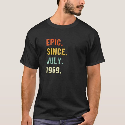 1969年7月以来53誕生日叙事詩53歳Re Tシャツ (正面)