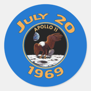 1969年7月20日月へのアポロ11代表団 ラウンドシール