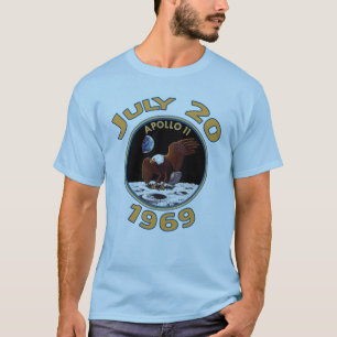 1969年7月20日月へのアポロ11代表団 Tシャツ
