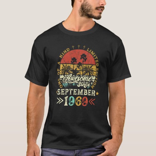 1969年9月から唯一無二の素晴らしい存在 Tシャツ (正面)