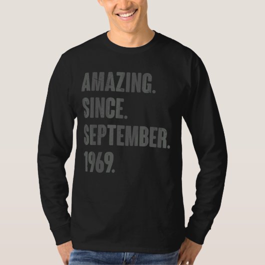 1969年9月以来アメージング53歳のバード Tシャツ (正面)