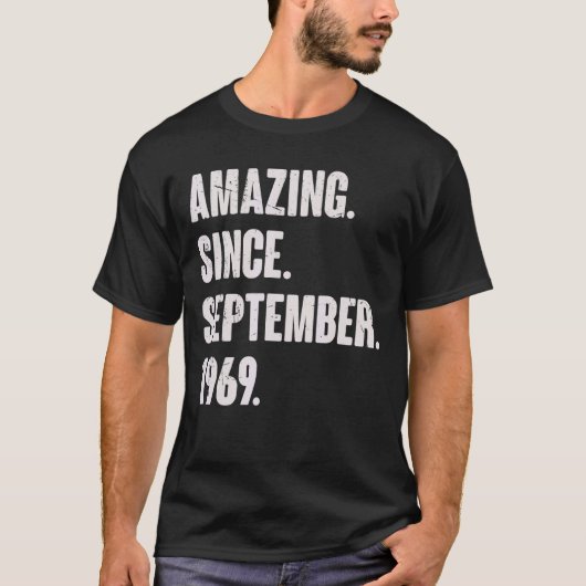 1969年9月以来アメージング53歳のバード Tシャツ (正面)
