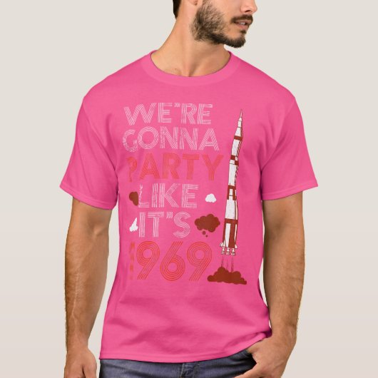 1969年 月面着陸パーティー Tシャツ (正面)