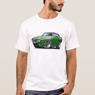1969年Firebirdの暗闇-緑-の黒い上車 Tシャツ