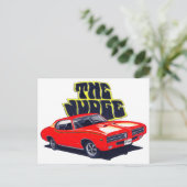 1969年GTOジャッジ・レッド・カー ポストカード (スタンド正面)