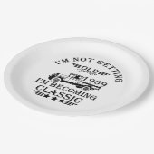 1969生まれ年のヴィンテージ生誕生月贈り物 ペーパープレート (アングル)