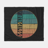 1969生まれ年のヴィンテージ誕生日ギフト フリースブランケット (正面(横))