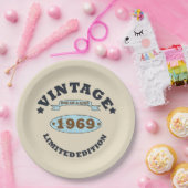 1969生まれ年のヴィンテージ誕生日ギフト ペーパープレート (パーティー)